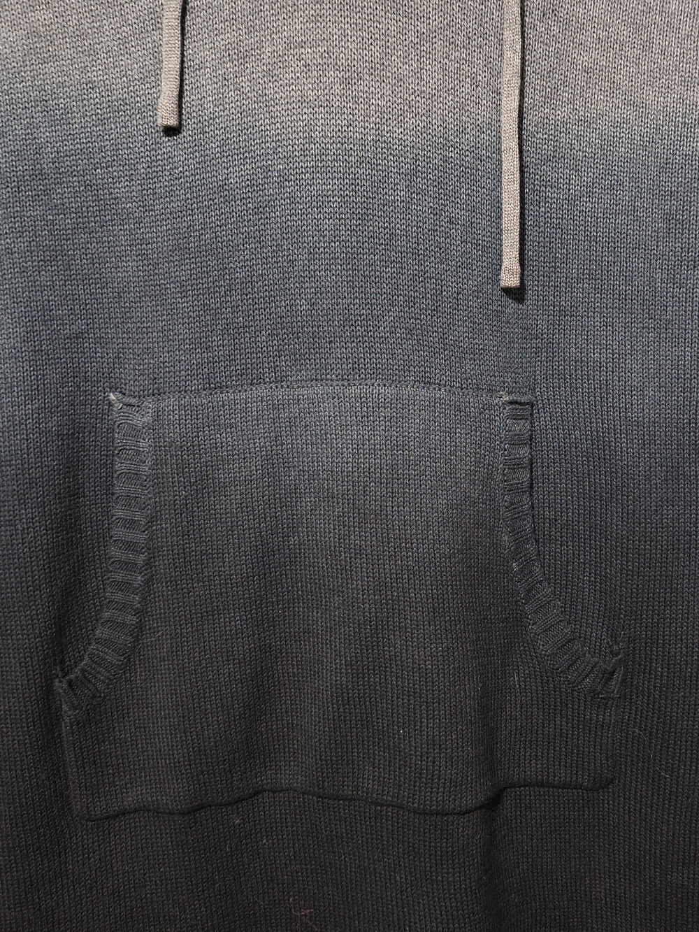 NWT Torrid Size 1 (1X) Heather Grey Black Ombre Hoodie Sweater Dress Stretchy - Picture 3 of 4